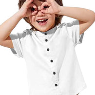 Plain White Kids Shirt for Boys