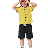 Plain Yellow Kids Shirt for Boys