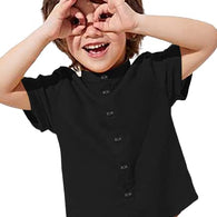 Plain Black Kids Shirt for Boys