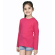 Girls Sky Blue Solid Color Tshirt