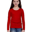 Red Casual Cotton Round Neck Full Sleeve T-Shirt