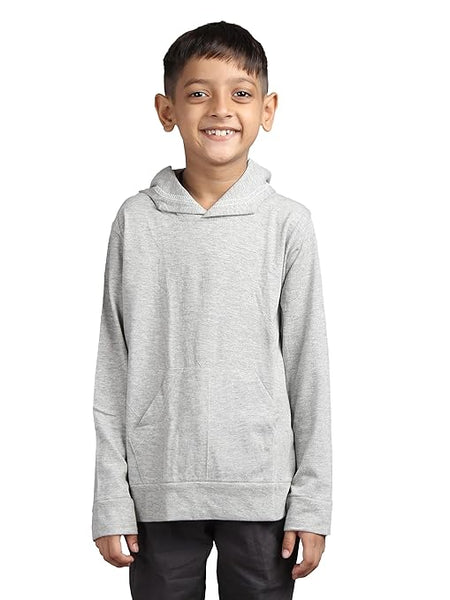 Boys Plain Grey Sweatshirts & Hoodies