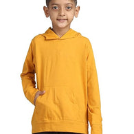 Boys Plain Mustard Sweatshirts & Hoodies