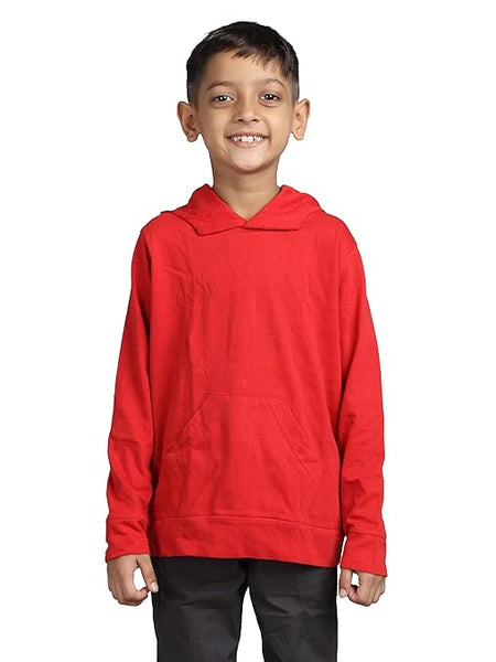 Boys Plain Red Sweatshirts & Hoodies