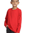 Boys Full Sleeve Unisex Red Sweatshirt