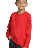 Boys Full Sleeve Unisex Red Sweatshirt