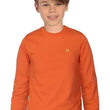 Boys Cotton Orange Sweatshirt