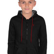 Boys Collared Neck Black Sweatshirt