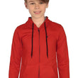 Boys Collared Neck Red Sweatshirt