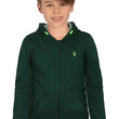 Boys Collared Neck Green Sweatshirt