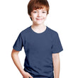 Kids Unisex Round Neck Cotton Navy BlueT-Shirt