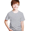 Kids Unisex Round Neck Cotton Grey T-Shirt