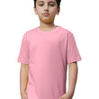 Unisex Boys & Girls Plain Pink T-Shirt