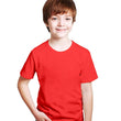 Kids Unisex Round Neck Cotton Red T-Shirt