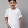 Unisex Boys & Girls Plain White T-Shirt