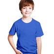 Kids Unisex Round Neck Cotton Royal Blue T-Shirt