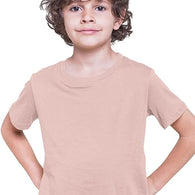 100% Cotton Plain Peach Tshirt for Kids