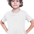 100% Cotton Plain White Tshirt for Kids