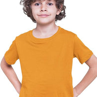 100% Cotton Plain Orange Tshirt for Kids