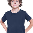 100% Cotton Plain Navy Blue Tshirt for Kids