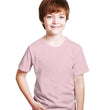 Kids Unisex Round Neck Cotton Baby Pink T-Shirt