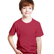 Kids Unisex Round Neck Cotton Maroon T-Shirt