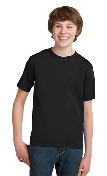 Solid Plain Black T- Shirt for Boys