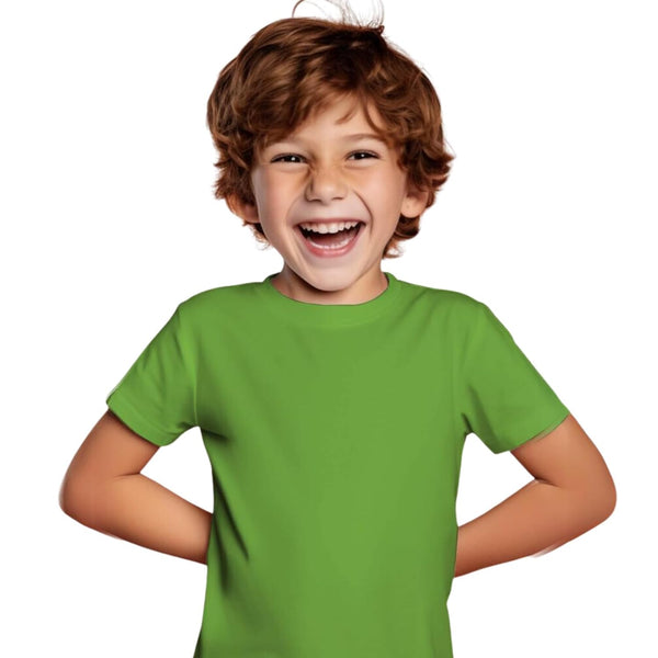 Kids Unisex Green T-Shirt for Baby Boys & Girls