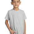 Plain Grey Hip-Hop Half Sleeve Cotton Boy's T-Shirt