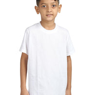 Plain White Hip-Hop Half Sleeve Cotton Boy's T-Shirt