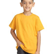 Plain Mustard Hip-Hop Half Sleeve Cotton Boy's T-Shirt