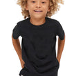 Boys Black Half Sleeves Cotton T-Shirt