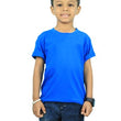 Boys Kids Blue Half Sleeve T-Shirt