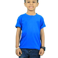 Boys Kids Blue Half Sleeve T-Shirt