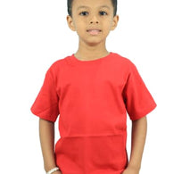 Boys Kids Red Half Sleeve T-Shirt