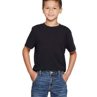 Cliths Boys Plain Black Cotton Tshirt