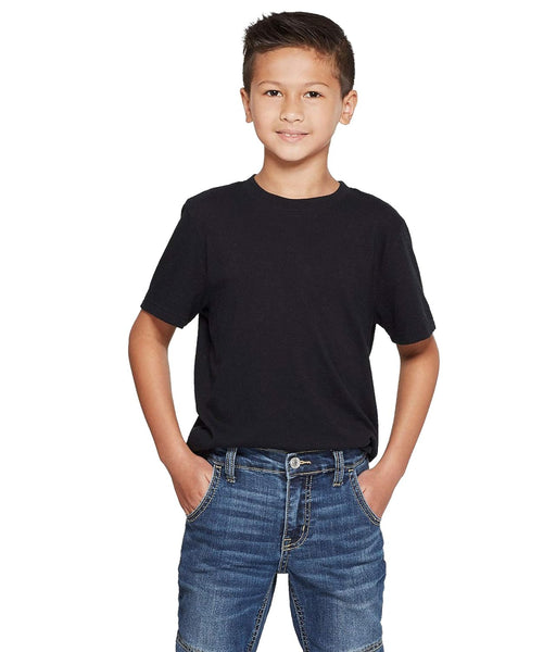 Cliths Boys Plain Black Cotton Tshirt