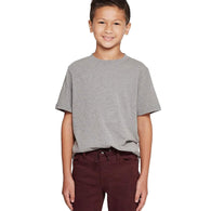 Cliths Boys Plain Light Grey Cotton Tshirt