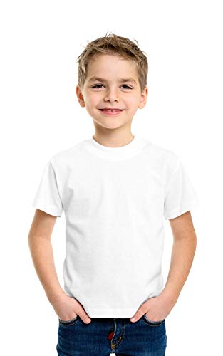 Cotton Plain Round Neck White T-Shirts