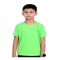 Boy Pure Cotton Plain Pista Green T Shirts