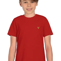 Boy's Plain Red T-Shirt