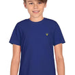 Boy's Plain Navy Blue T-Shirt