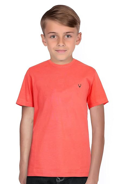 Boy's Plain Orange T-Shirt