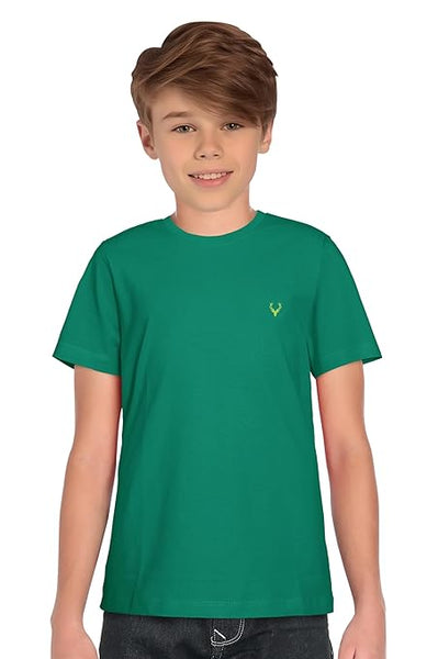 Boy's Plain Green T-Shirt