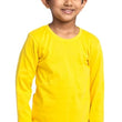 Boys Full Sleeve Premium Cotton Yellow T-Shirts