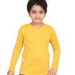 Unisex Plain Full Sleeves Yellow T-Shirt