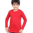 Unisex Plain Full Sleeves Red T-Shirt