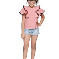 Pink Pretty Stylish Girls Tops & Tunics