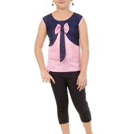 Fashionable  Black Pink Kids Clothing Sets