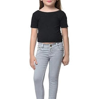 Classy Grey Denim Silky Jeans Kids Slim Fit Stretchable Jeans